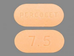 Percocet 7.5 mg- 500 mg